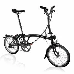 Brompton C Line Mit Standard-Sattelstütze Ohne Rack - Schwarz