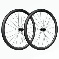 LEEZE CH 40 Gravel-Laufradsatz Carbon Mit Schwarzen Decals - Shimano-Freilauf